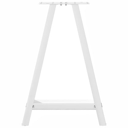Eettafelpoten A-Vormig Staal Wit 50 x (72-73) cm