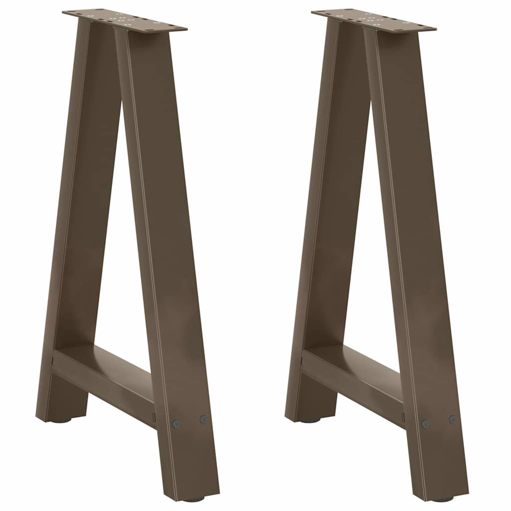 Salontafelpoten 2 St A-Vormig Staal 50 x (72-73) cm Naturel