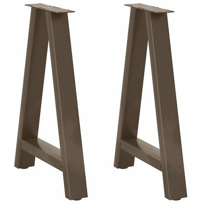 Salontafelpoten 2 St A-Vormig Staal 50 x (72-73) cm Naturel