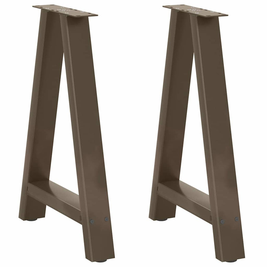 Salontafelpoten 2 St A-Vormig Staal 50 x (72-73) cm Naturel