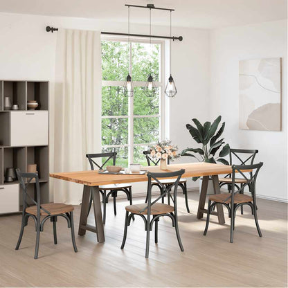 Salontafelpoten 2 St A-Vormig Staal 50 x (72-73) cm Naturel