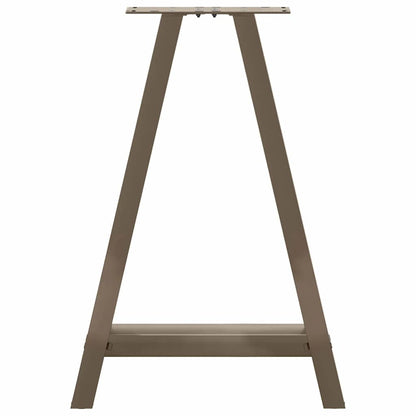 Salontafelpoten 2 St A-Vormig Staal 50 x (72-73) cm Naturel