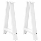 Dining Table Legs A-Shaped Steel White 60 x (72-73) cm