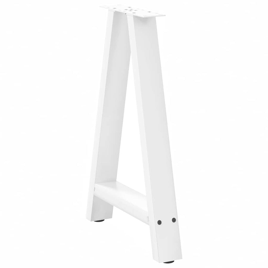 Eettafelpoten A-Vormig Staal Wit 60 x (72-73) cm
