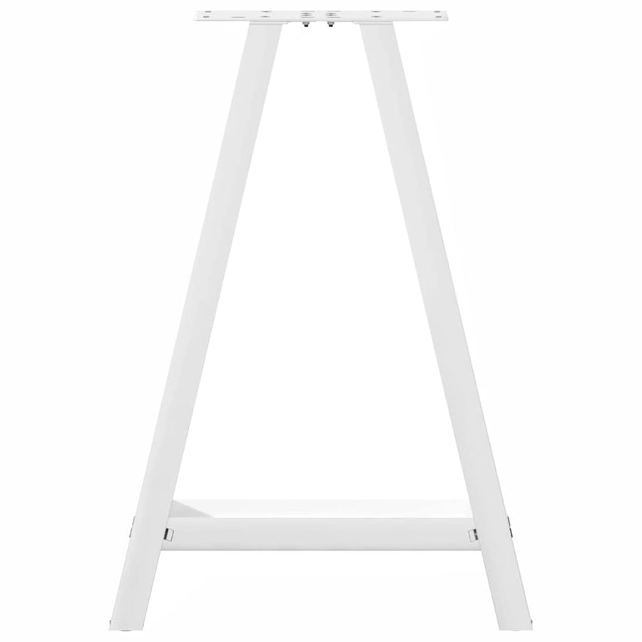 Eettafelpoten A-Vormig Staal Wit 60 x (72-73) cm