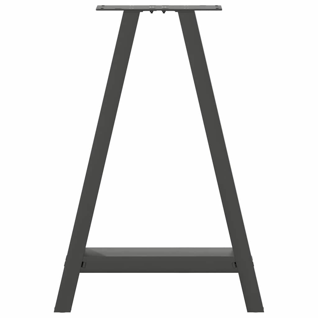 Salontafelpoten 2 st A-vormig 60x(72-73) cm staal antraciet