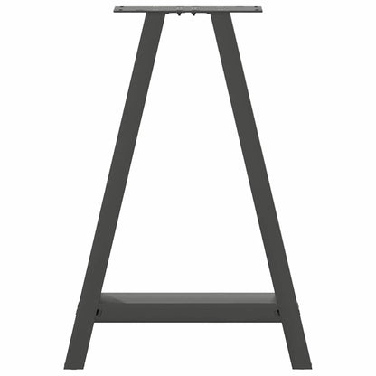 Salontafelpoten 2 st A-vormig 60x(72-73) cm staal antraciet