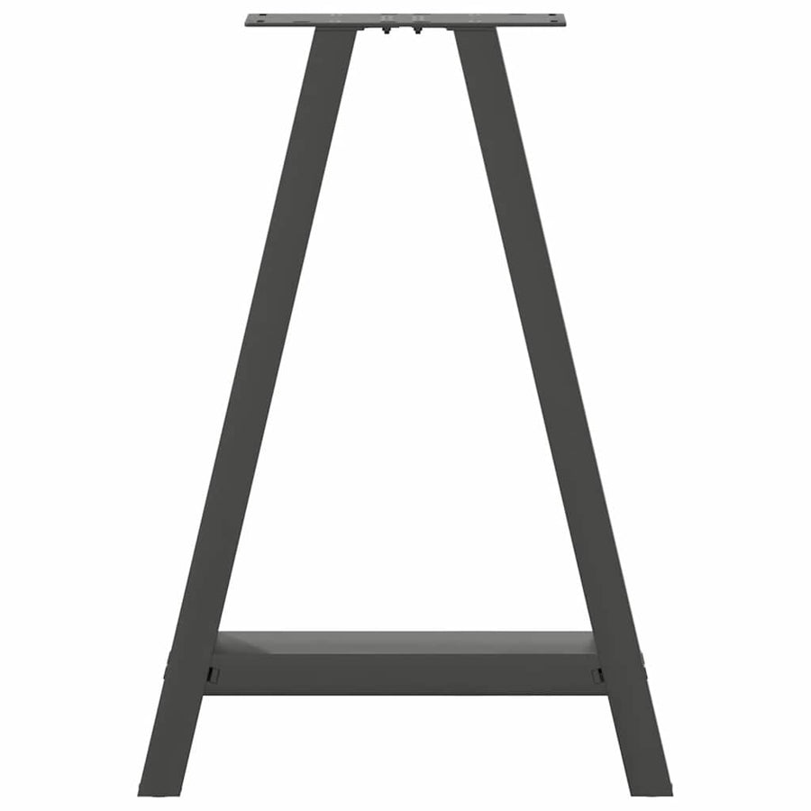 Salontafelpoten 2 st A-vormig 60x(72-73) cm staal antraciet