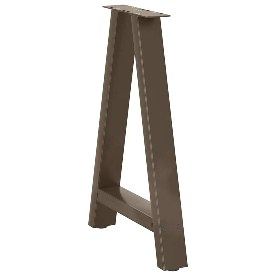 Salontafelpoten 2 St A-Vormig Staal 60 x (72-73) cm Naturel