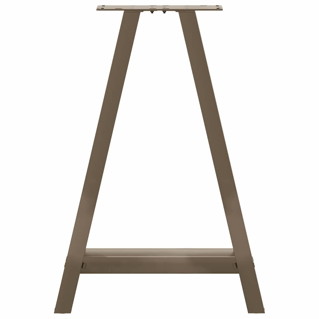 Salontafelpoten 2 St A-Vormig Staal 60 x (72-73) cm Naturel