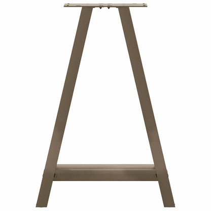 Salontafelpoten 2 St A-Vormig Staal 60 x (72-73) cm Naturel