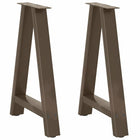 Dining table legs 2 pcs A-shaped 60x(72-73) cm steel