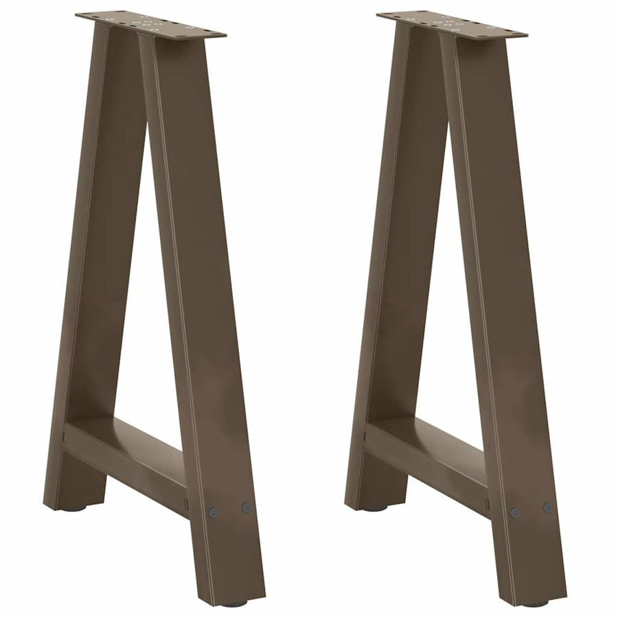 Salontafelpoten 2 St A-Vormig Staal 60 x (72-73) cm Naturel