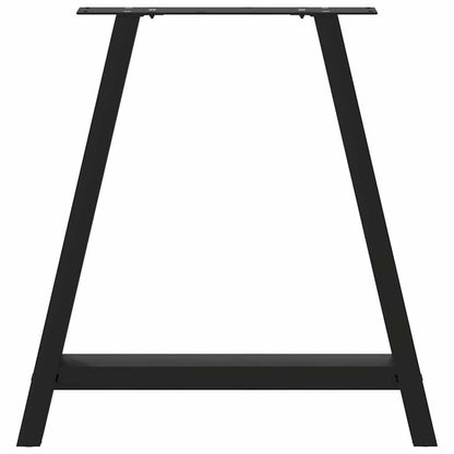 Salontafelpoten 2 st A-vormig 70x(72-73) cm staal zwart