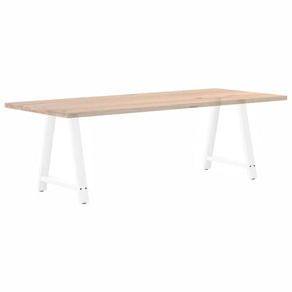 Eettafelpoten A-Vormig Staal Wit 70 x (72-73) cm