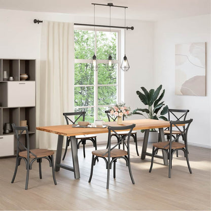 Salontafelpoten 2 st A-vormig 70x(72-73) cm staal antraciet
