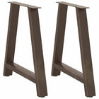 Dining table legs 2 pcs A-shaped 70x(72-73) cm steel