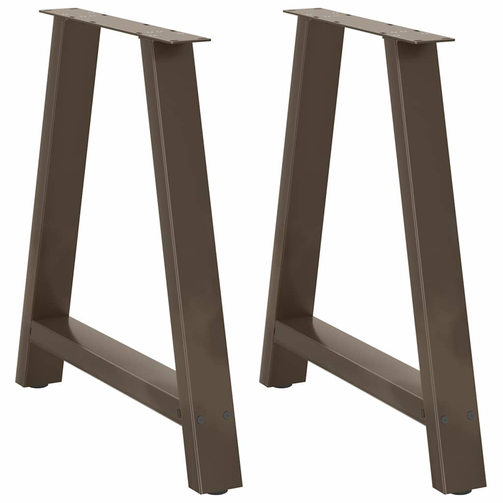 Salontafelpoten 2 St A-Vormig Staal 70 x (72-73) cm Naturel