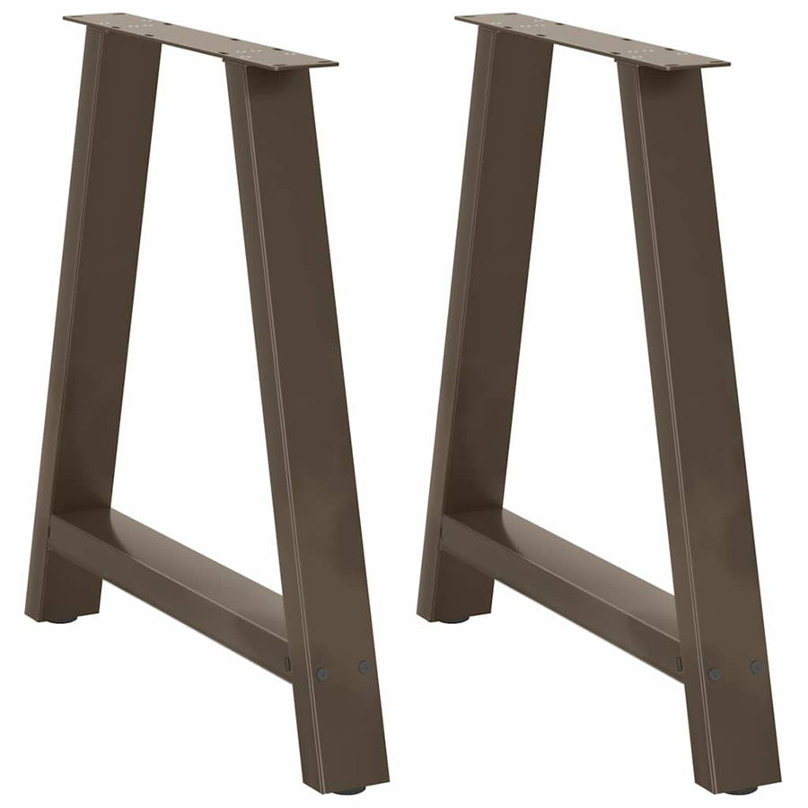 Salontafelpoten 2 St A-Vormig Staal 70 x (72-73) cm Naturel