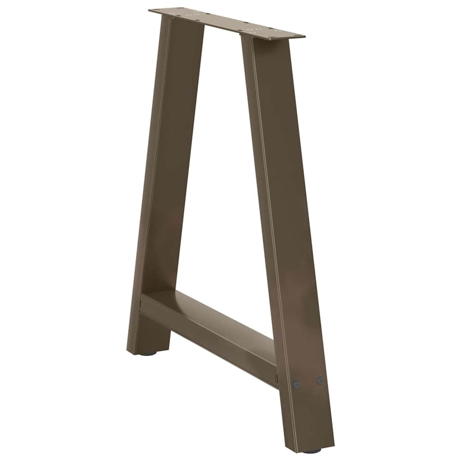 Salontafelpoten 2 St A-Vormig Staal 70 x (72-73) cm Naturel