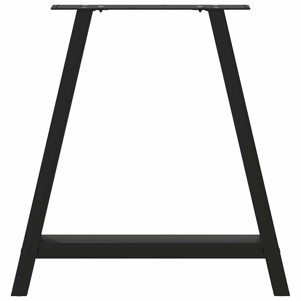 Salontafelpoten 2 st A-vormig 80x(72-73) cm staal zwart