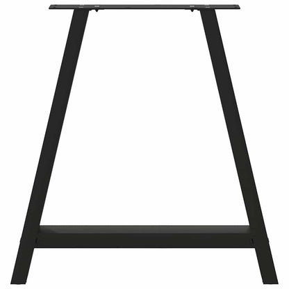 Salontafelpoten 2 st A-vormig 80x(72-73) cm staal zwart