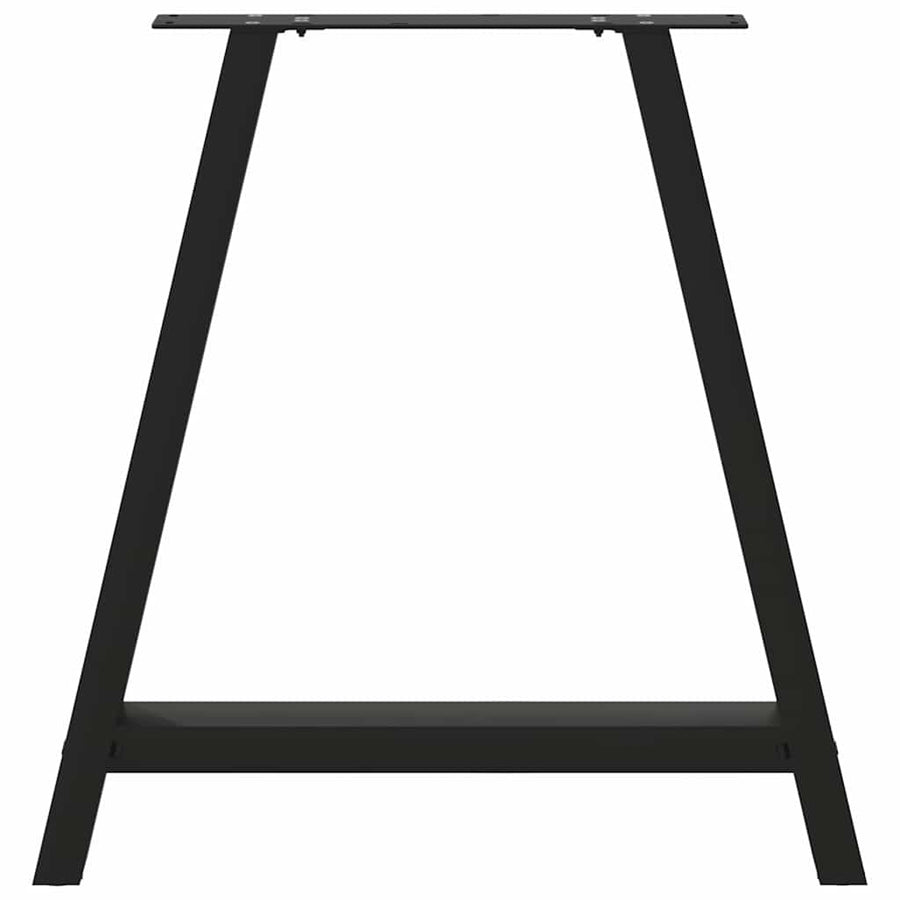 Salontafelpoten 2 st A-vormig 80x(72-73) cm staal zwart