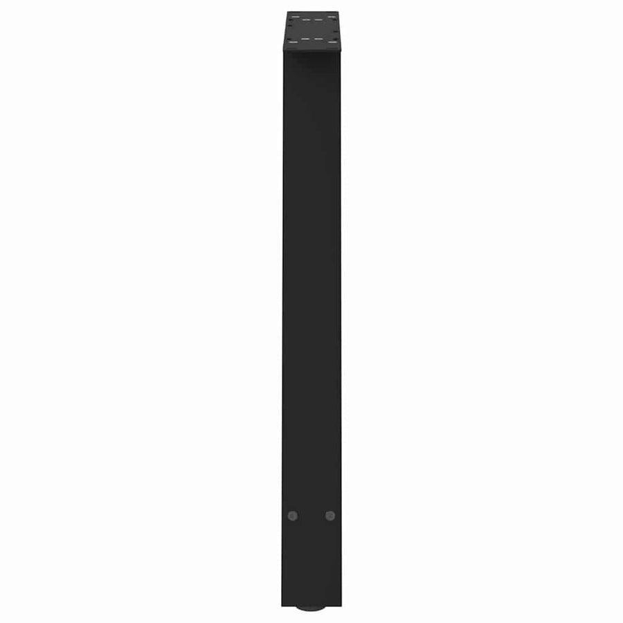 Salontafelpoten 2 st A-vormig 80x(72-73) cm staal zwart