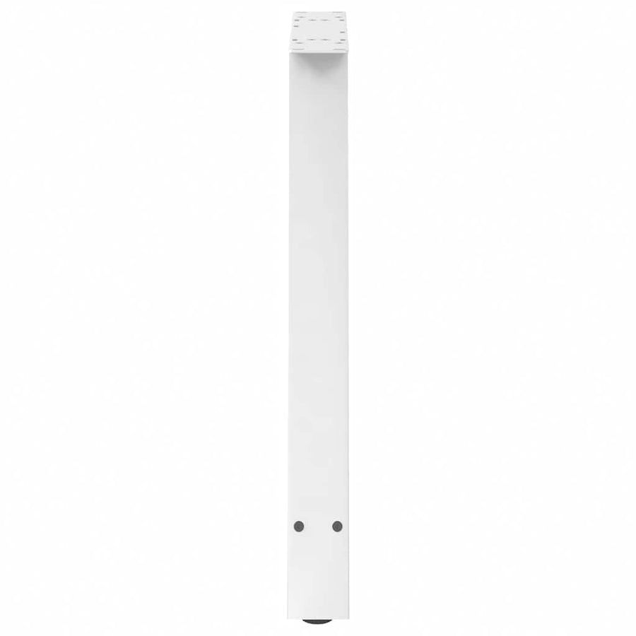 Salontafelpoten 2 st A-vormig 80x(72-73) cm staal wit