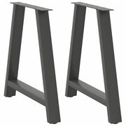 Tafelpoten 2 st A-vormig 80x72 cm staal antraciet