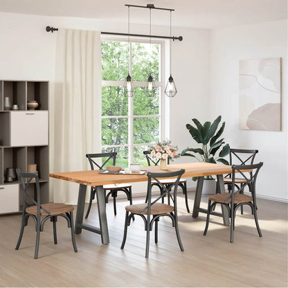 Salontafelpoten 2 st A-vormig 80x(72-73) cm staal antraciet