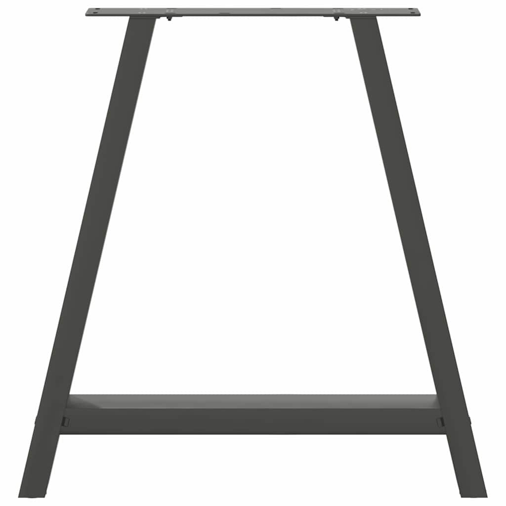 Salontafelpoten 2 st A-vormig 80x(72-73) cm staal antraciet