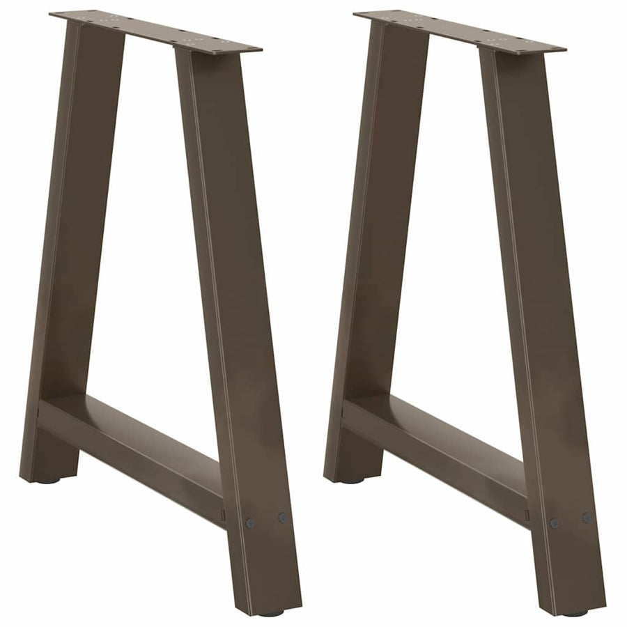 Salontafelpoten 2 St A-Vormig Staal 80 x (72-73) cm Naturel