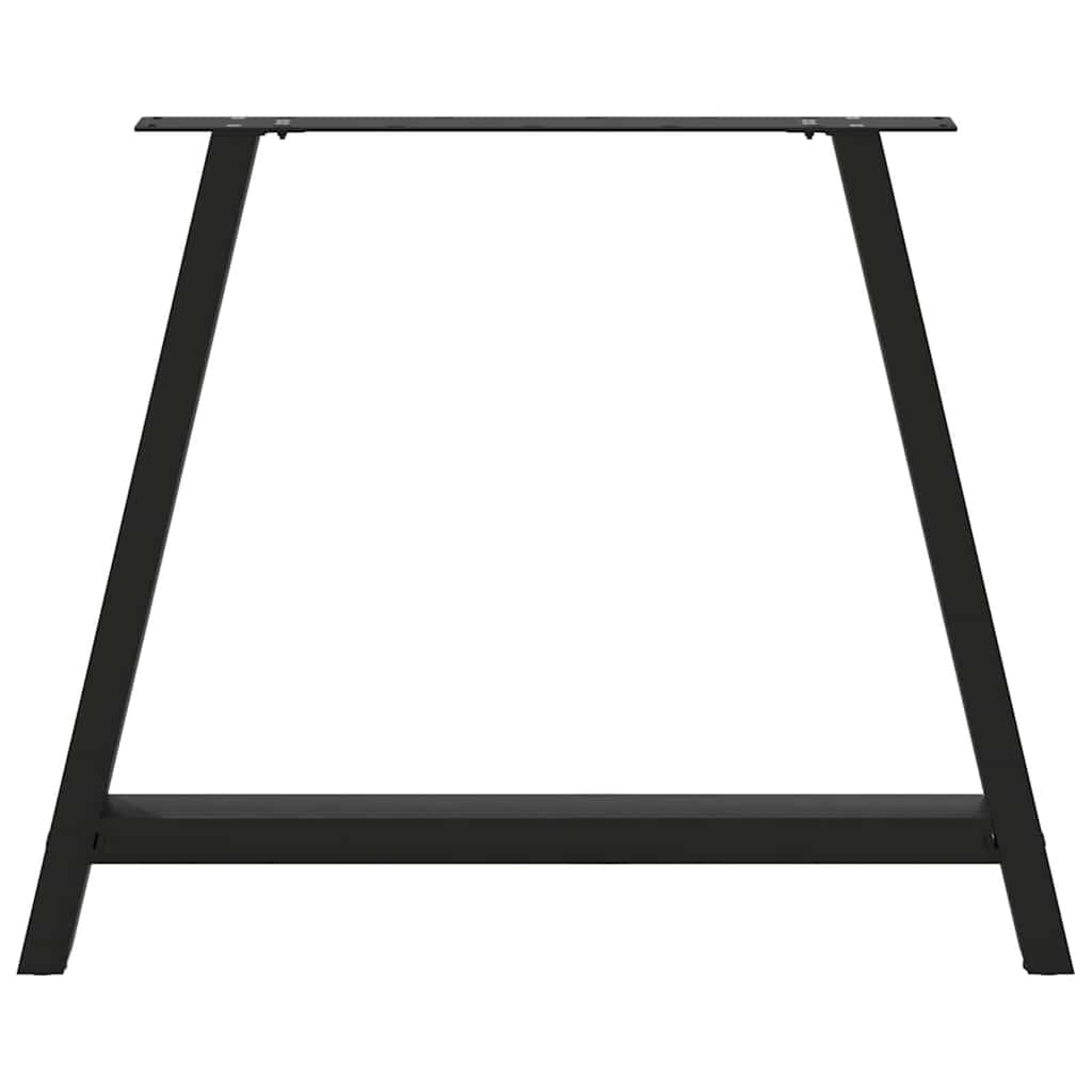Salontafelpoten 2 st A-vormig 90x(72-73) cm staal zwart