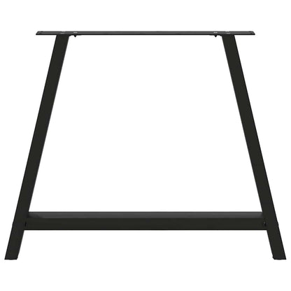Salontafelpoten 2 st A-vormig 90x(72-73) cm staal zwart