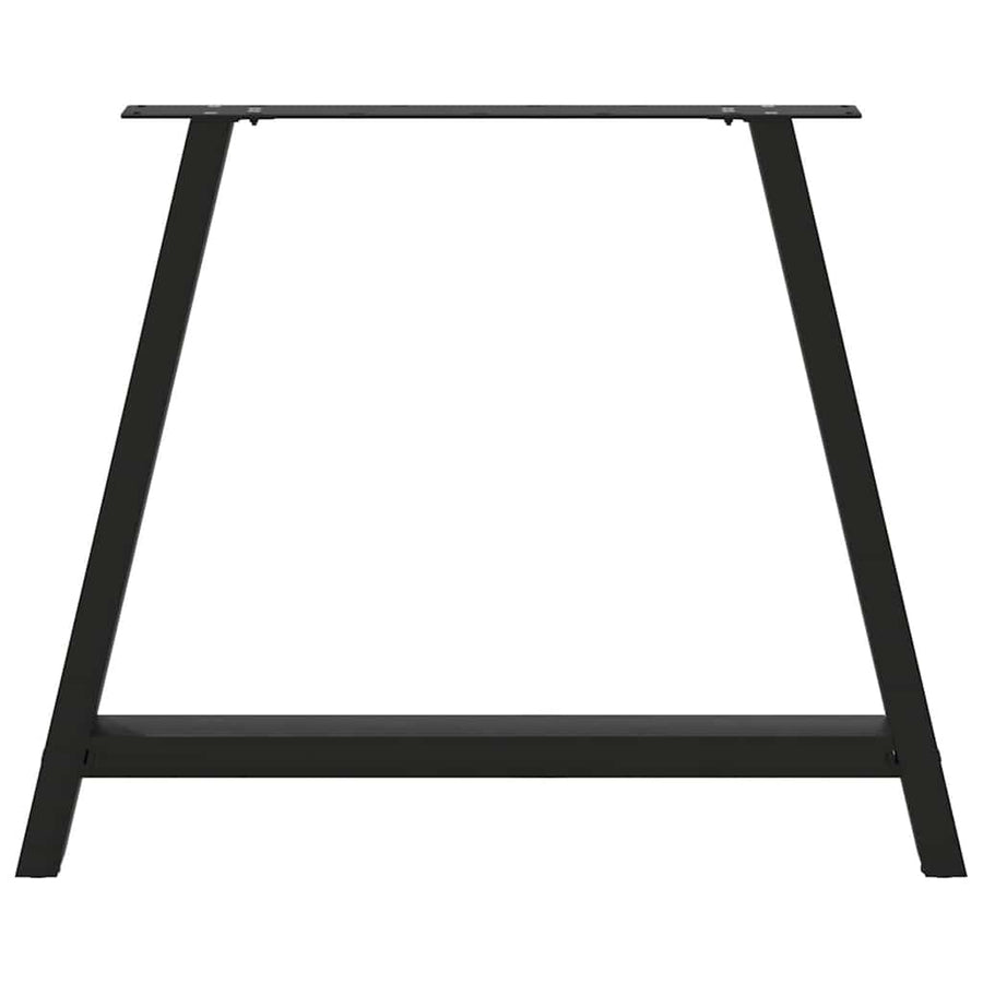 Salontafelpoten 2 st A-vormig 90x(72-73) cm staal zwart