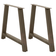 Tafelpoten 2 st A-vormig 90x72 cm staal