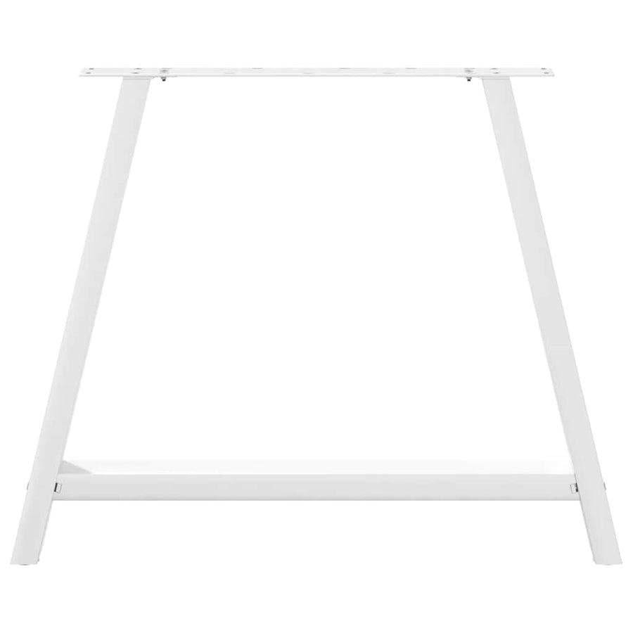 Salontafelpoten 2 st A-vormig 100x(72-73) cm staal wit