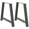 Eettafelpoten 2 st A-vormig 100x(72-73) cm staal antraciet