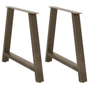 Tafelpoten 2 st A-vormig 100x72 cm staal