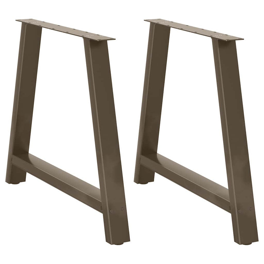 Salontafelpoten 2 St A-Vormig Staal 100 x (72-73) cm Naturel
