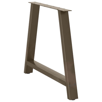 Salontafelpoten 2 St A-Vormig Staal 100 x (72-73) cm Naturel