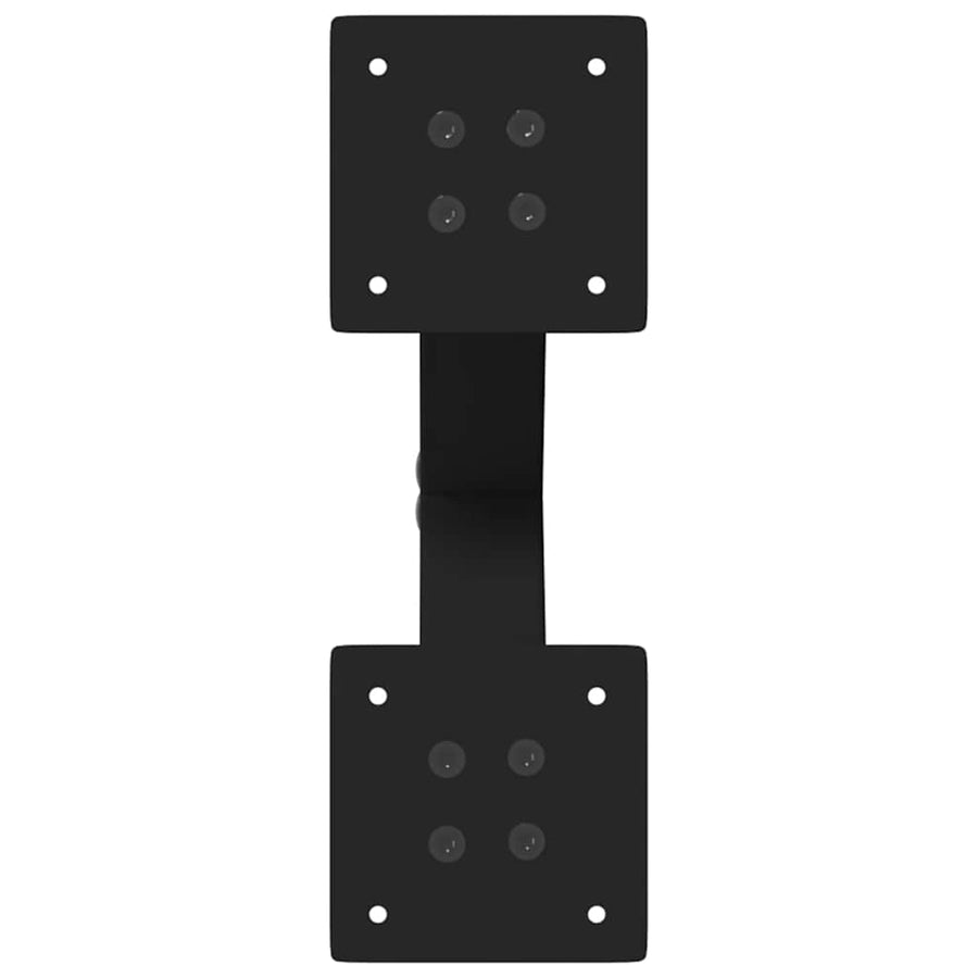 Salontafelpoten 2 st X-vormig 30x(30-31) cm staal zwart