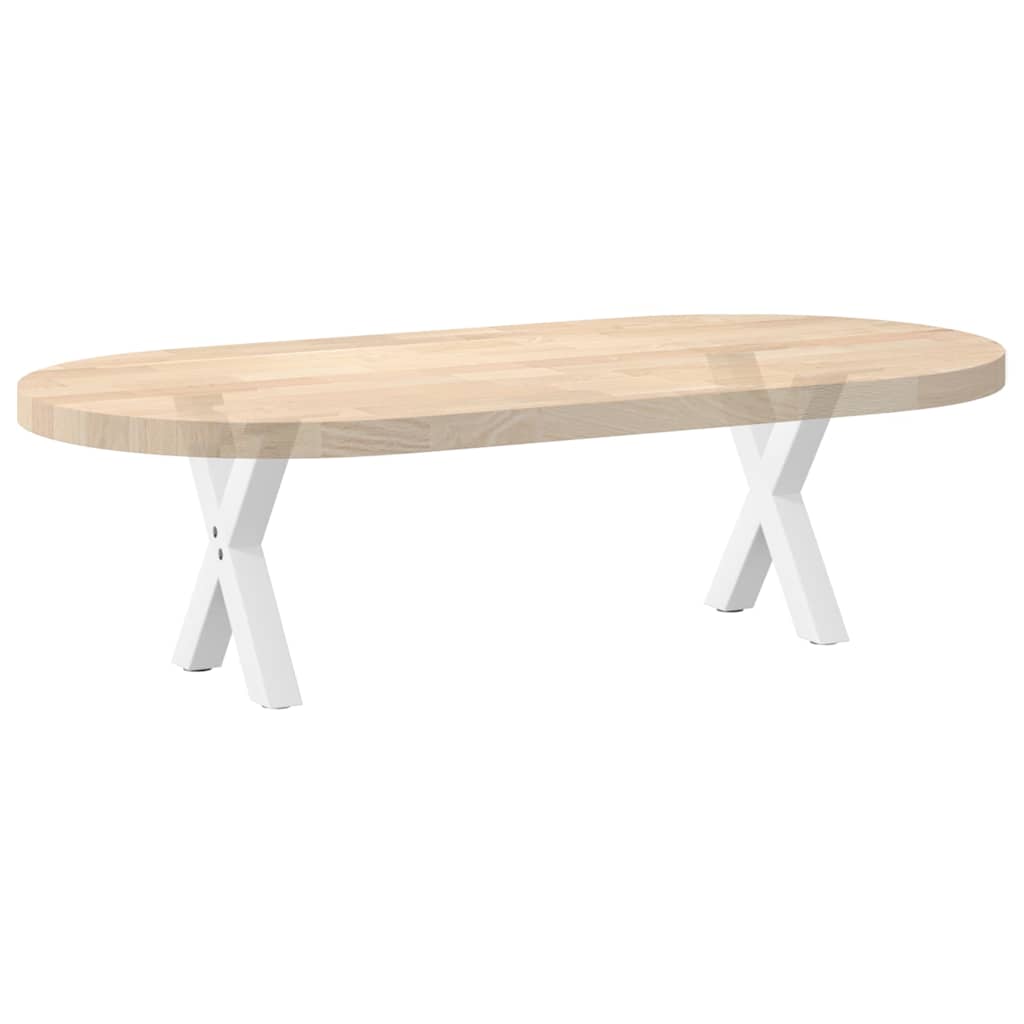 Salontafelpoten 2 st X-vormig 30x(30-31) cm staal wit