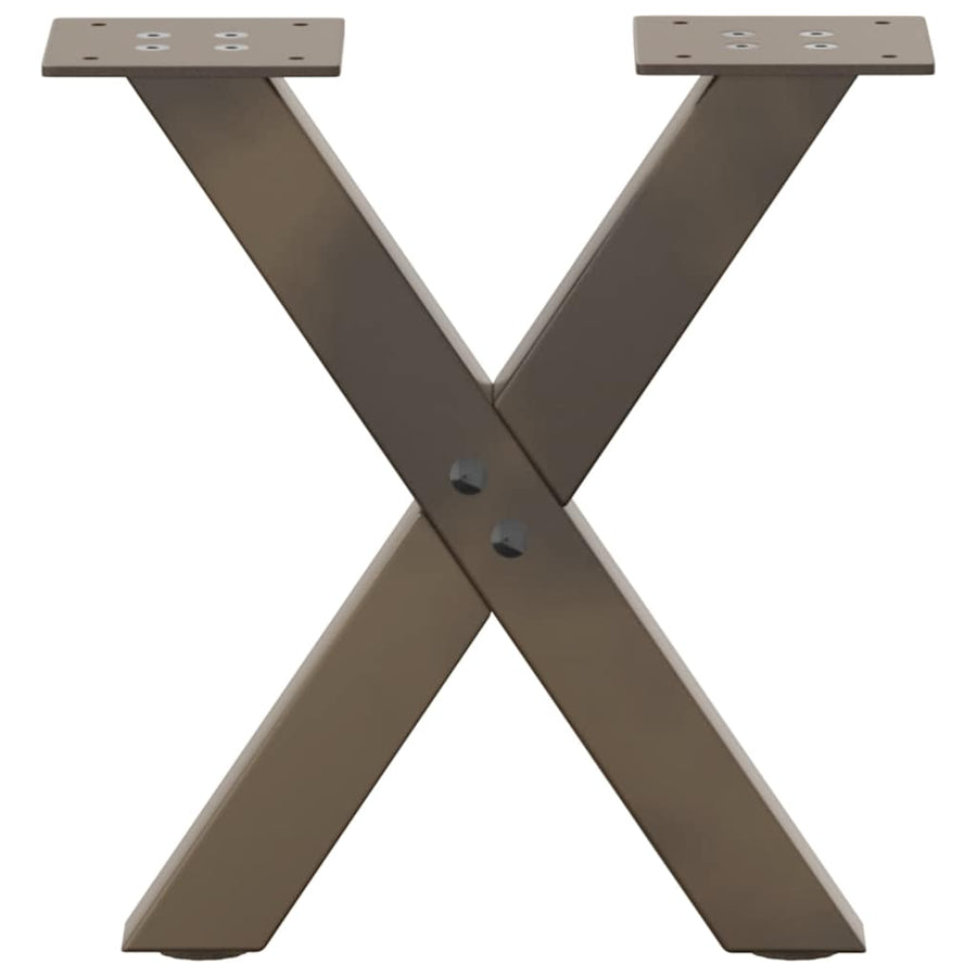 Salontafelpoten X-Vormig 30X(30-31) Cm Staal Naturel 2