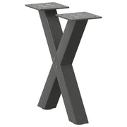 Coffee table legs 2 pcs X-shaped 37x(30-31) cm steel anthracite