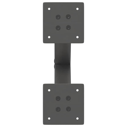 Salontafelpoten 2 st X-vormig 40x(30-31) cm staal antraciet