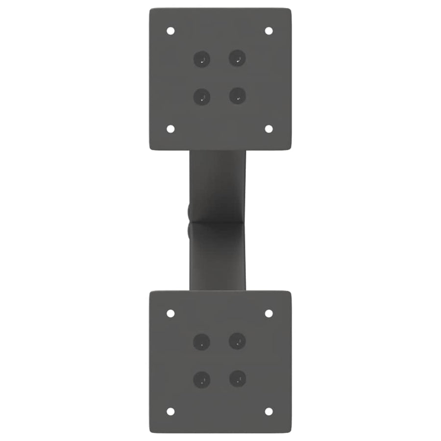 Salontafelpoten 2 st X-vormig 40x(30-31) cm staal antraciet