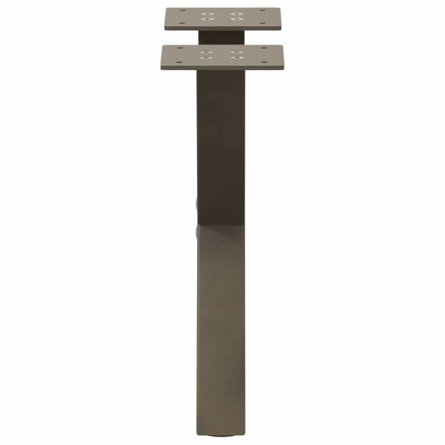 Salontafelpoten X-Vormig 37X(30-31) Cm Staal Naturel 2 37 x (30-31) cm (40 mm)
