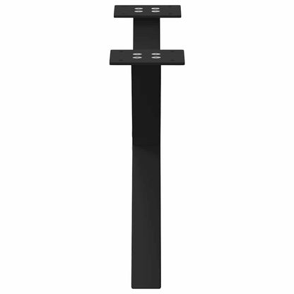 Salontafelpoten 2 st X-vormig 50x(30-31) cm staal zwart